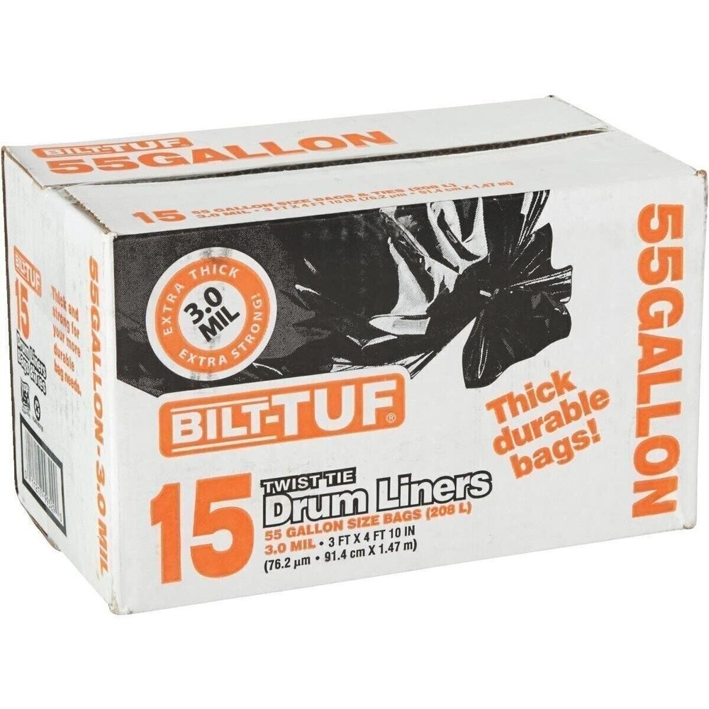 Bilt-TUF 15Ct 55Gl 3Ml Drum Liner