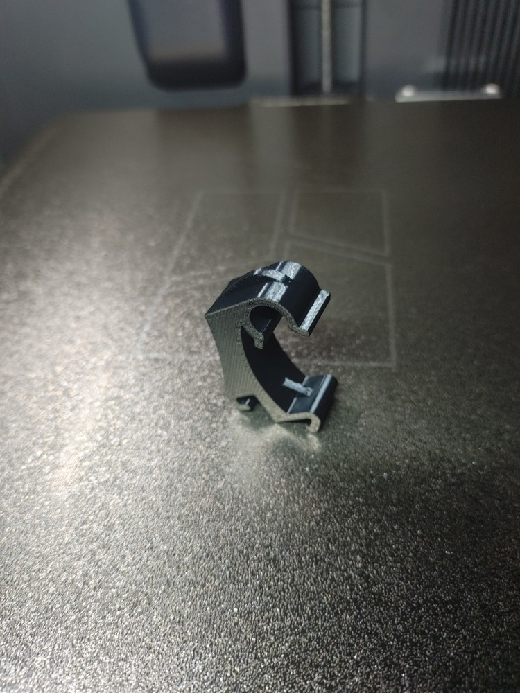 3D PRINTED UNDERCOVER FLEX CLIP PART 351S0051-C BLACK 4 PACK