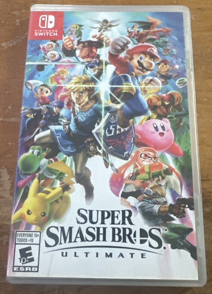 Super Smash Bros. Ultimate Nintendo Switch Replacement Case (NO GAME)