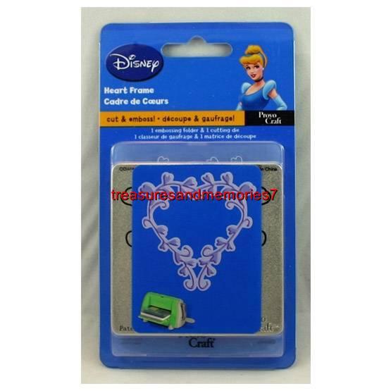 Cuttlebug DISNEY ROSE HEART FRAME Cut & Emboss! Beautiful frame!!!