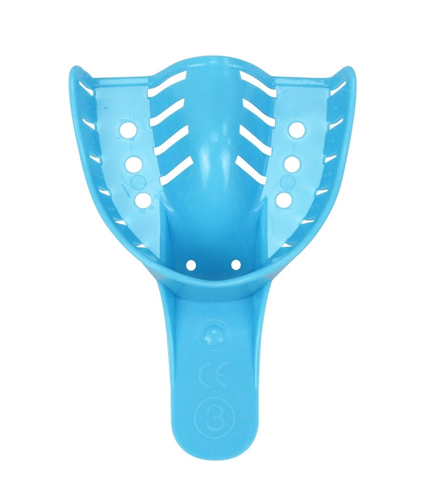 Disposable Impression Trays, Perforated # 3, Medium Upper, 12 pcs / bag.