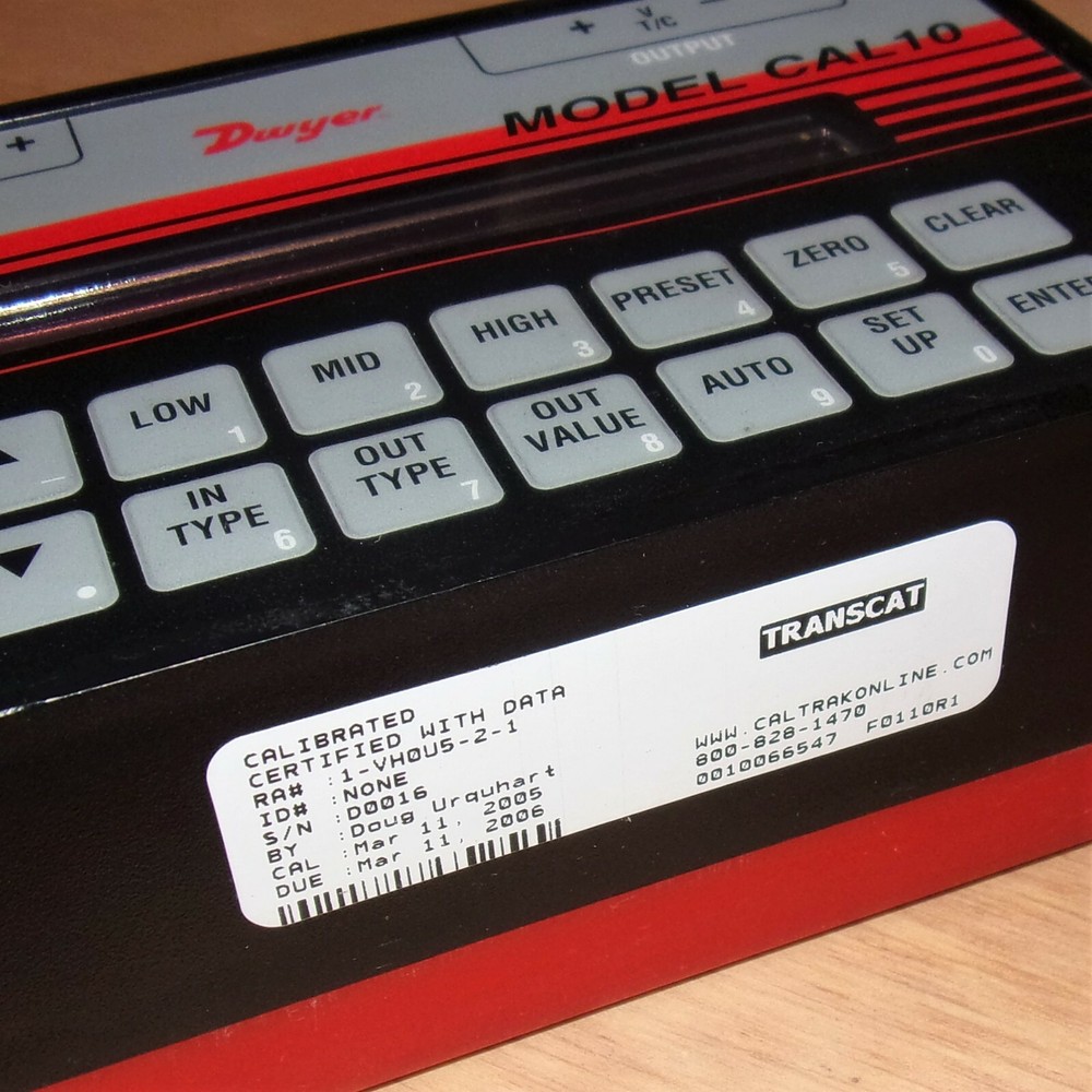 Dwyer Thermocouple/Process Calibrator Unit Model CAL10