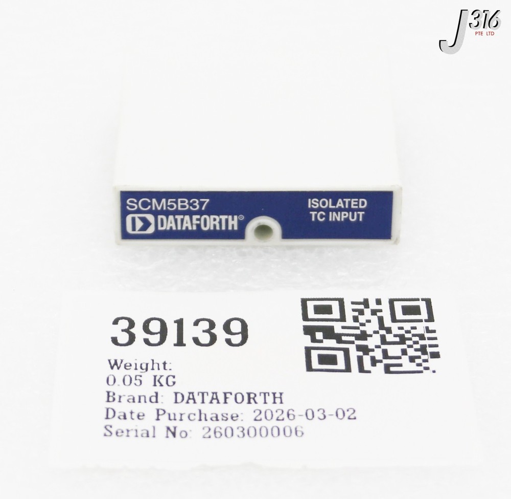 39139 DATAFORTH ISOLATED TYPE K THERMOCOUPLE INPUT SCM5B37K-1530