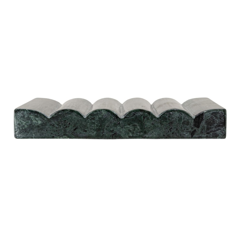 Hand-Carved Marble Soap Dish, Green