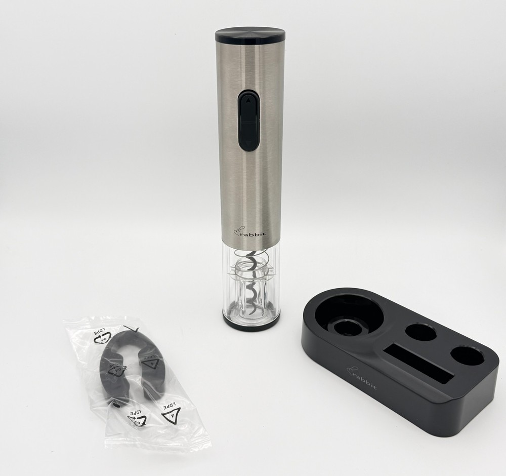 Rabbit 3Pc Electric Wine Opener Set