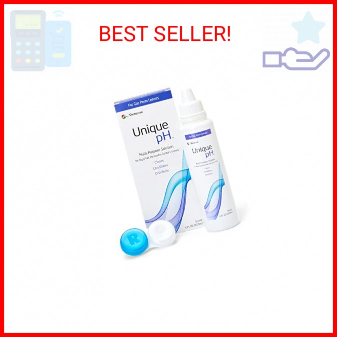 Menicon Unique pH Multi-Purpose Contact Lens Solution With Lens Case (4 Fluid Ou
