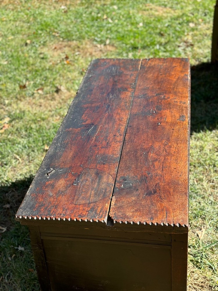 17th Century Charles I Oak Coffer--Shipping Available