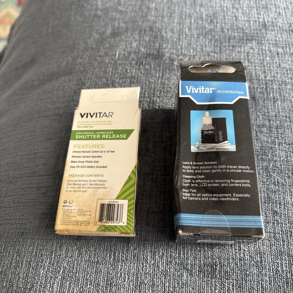 Vivitar VIV-RC6 Universal Wireless Shutter Release (Black) - NEW