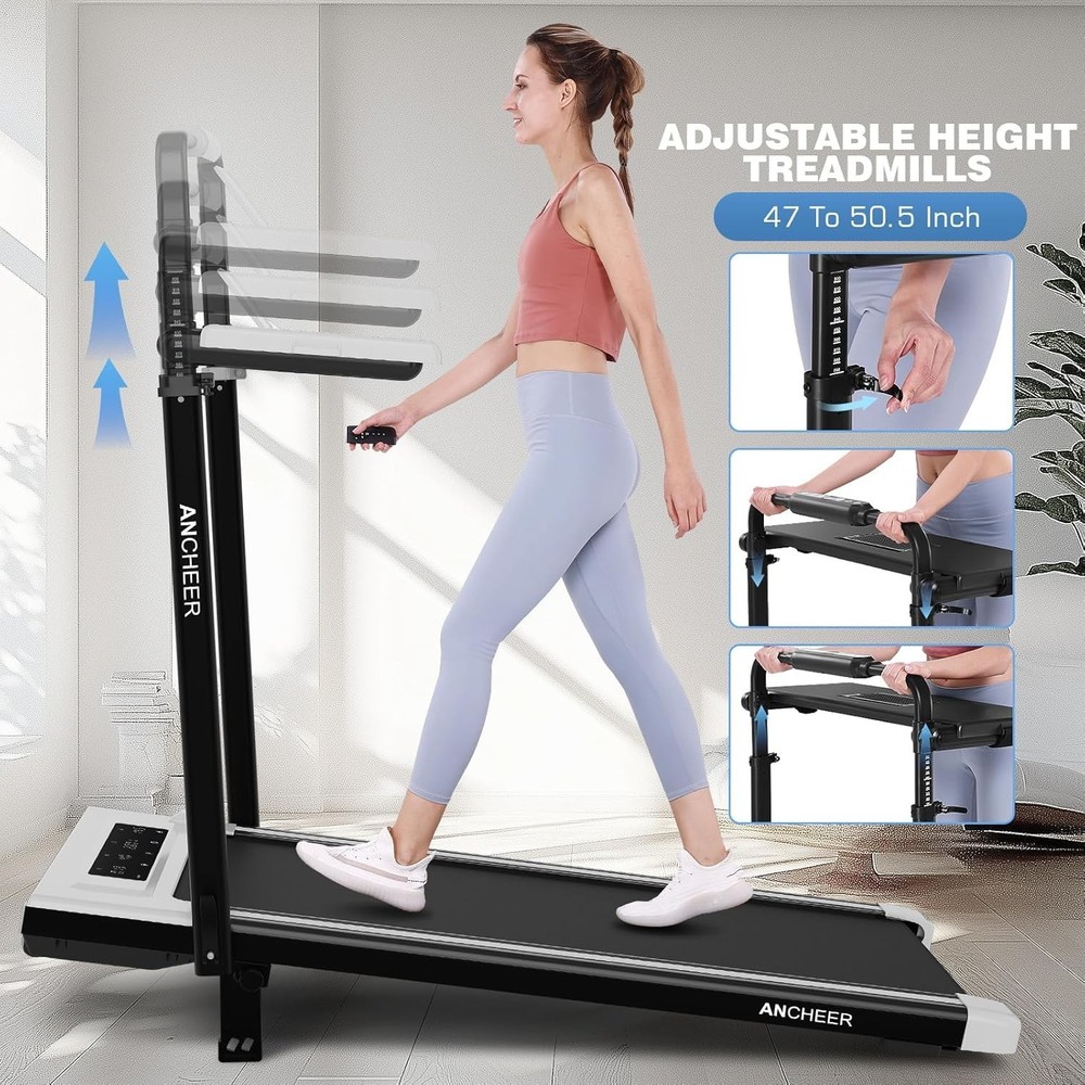 3.5HP Under Desk Treadmills with Removable Desk Workstation,Foldable Treadmill🔥