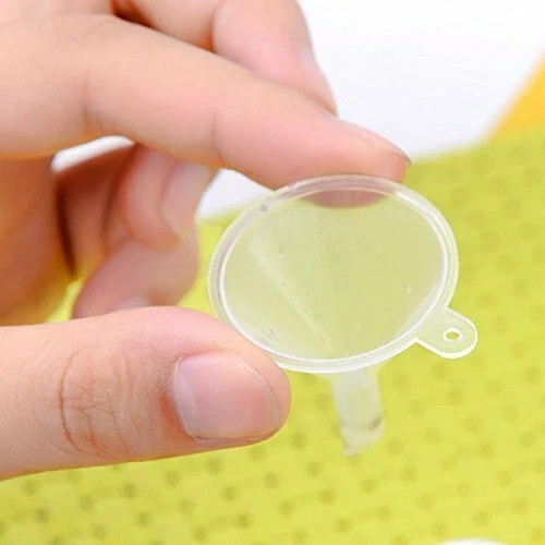 10 Pack Mini Plastic Funnels Small Funnel Set Perfume Essential Oil Diffuser