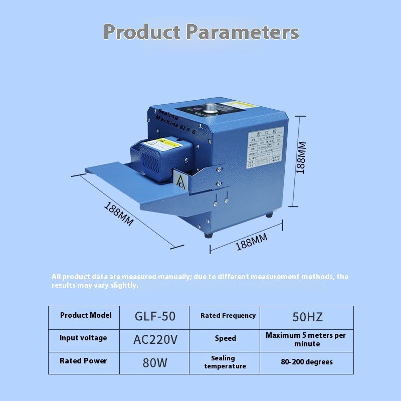 Small Plastic Bag Sealing Machine 220V /110V Automatic Edge Packaging Machine