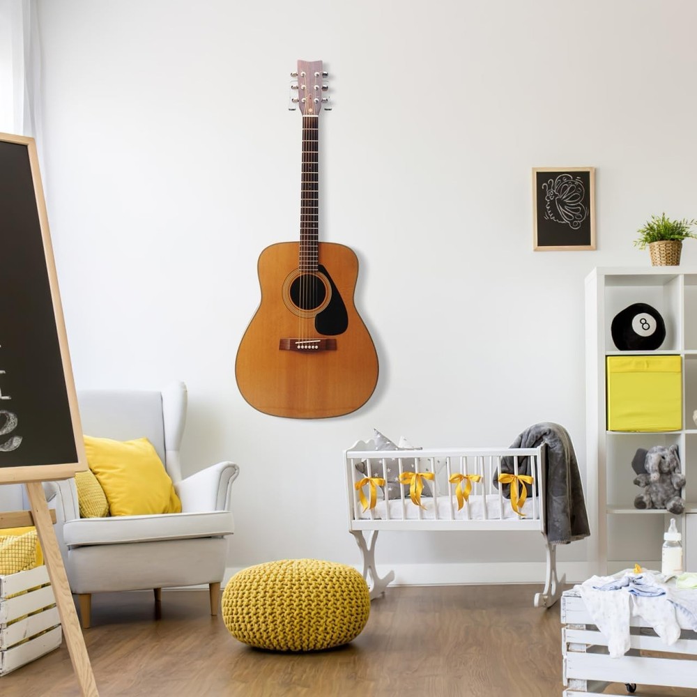 Space-Saving Transparent Guitar Wall Mount with Secure Hold for Home or Studio