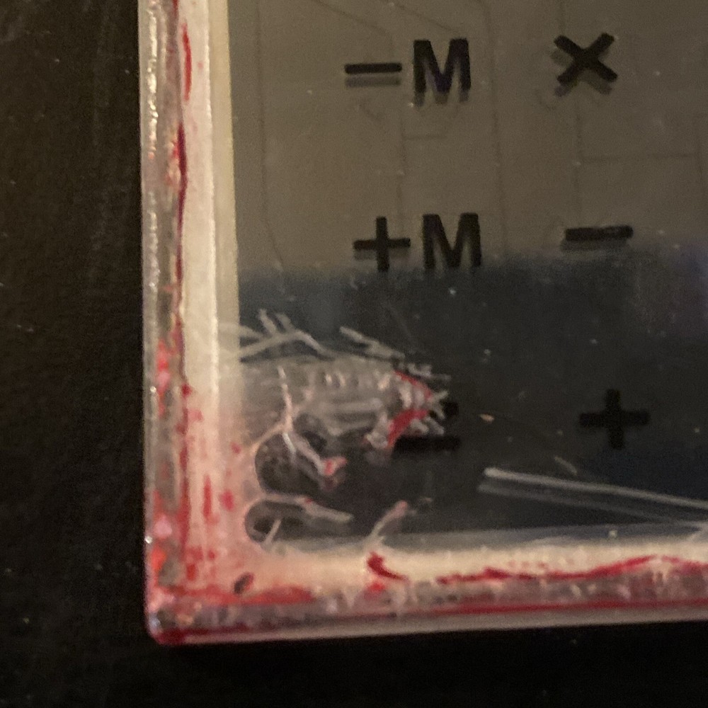 Panasonic Solar Powered Calculator Model JE-38OU Clear