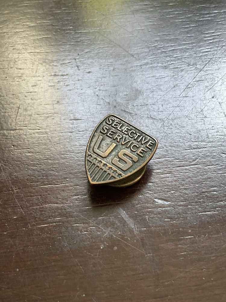WWI US Selective Service Draft Board Member Lapel Button Device- o367