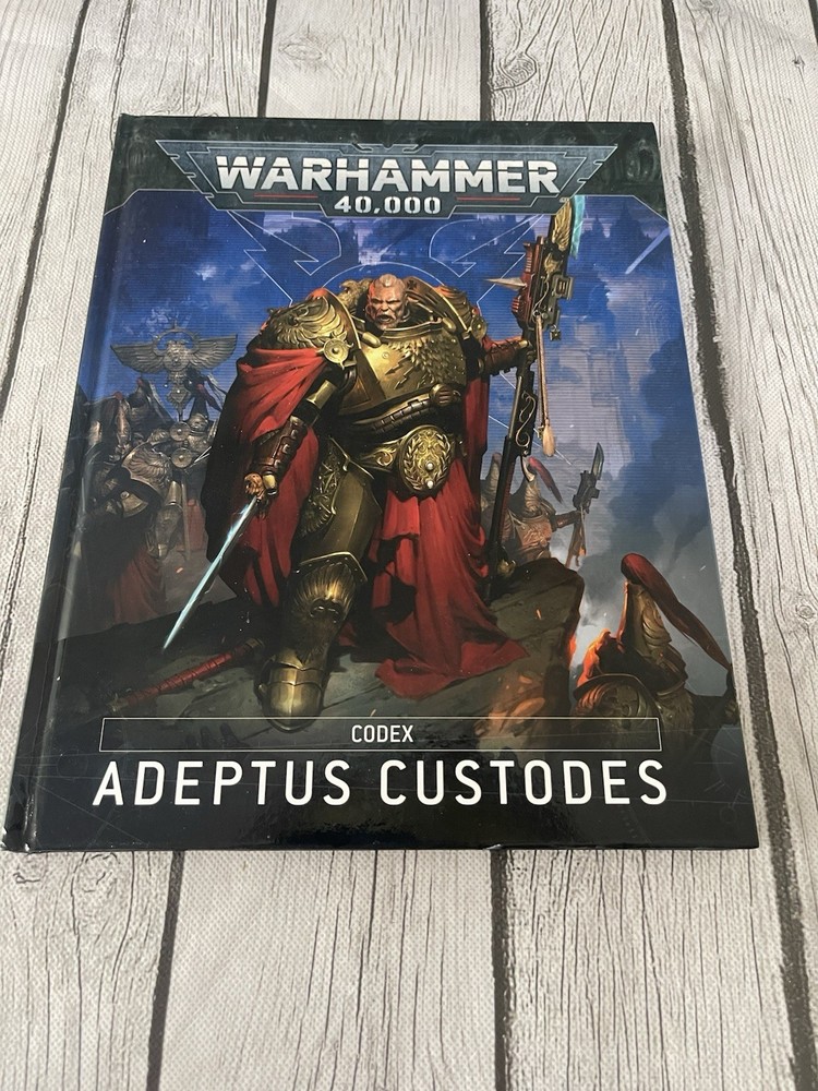 Warhammer 40000 Codex Adeptus Custodes Hardback 2024