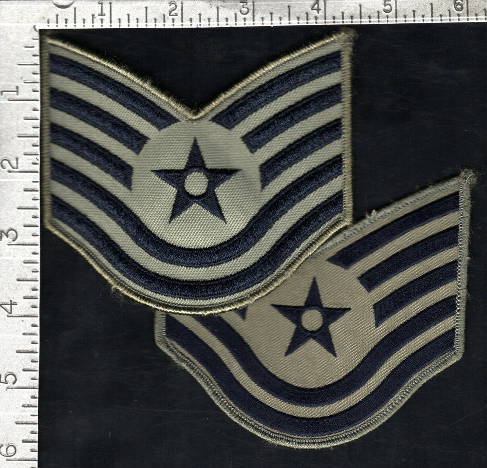 USAF patch (circa 2011-2021) - 1 pair of cloth ABU Technical Sergeant chevrons