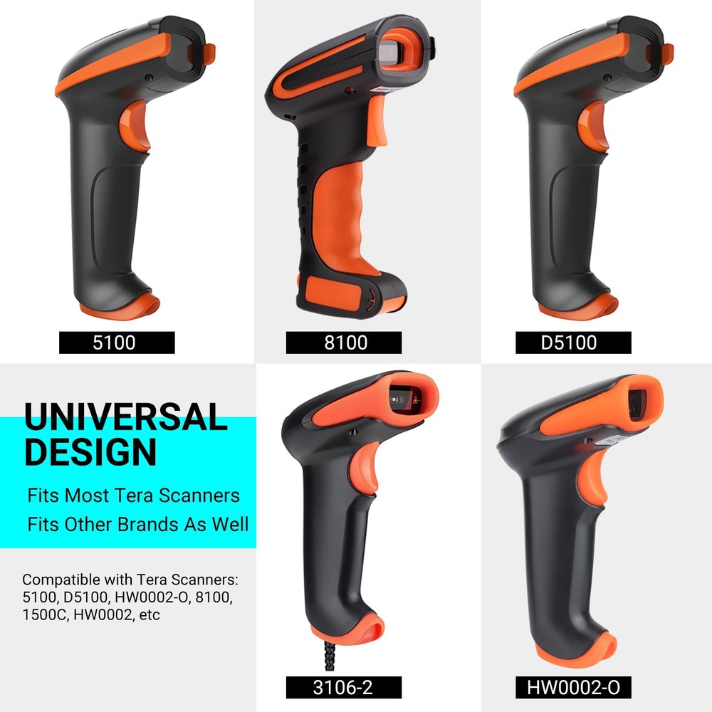 Universal Barcode Scanner Stand: Wall Mountable with Compartment, Bar-Code Re...