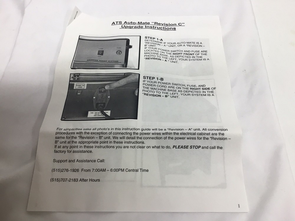 AUTO-MATE Target System Automatic Trap Clay Target Thrower Printed Circuit Board