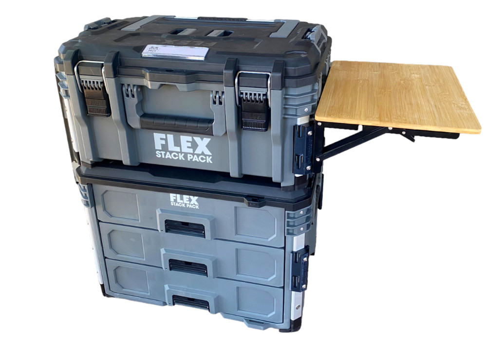 FLEX Stack Pack, Quick Detaching/Folding Bamboo Table