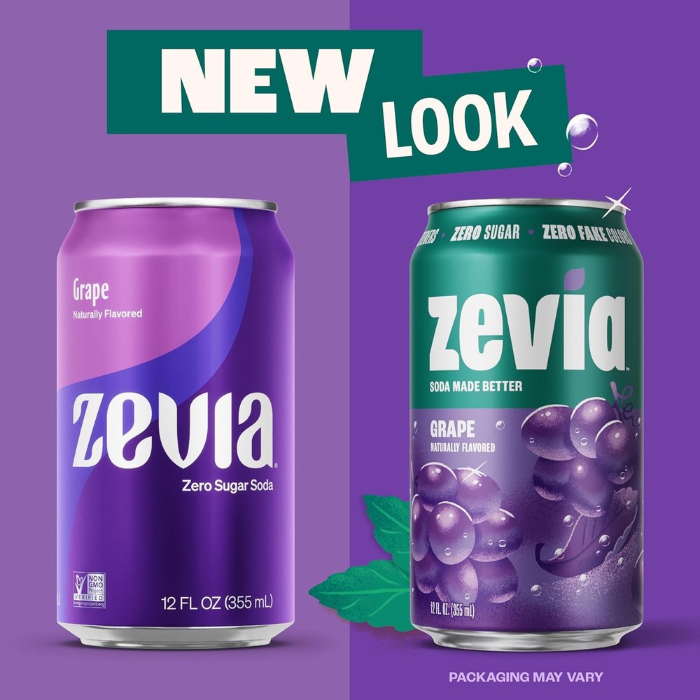 Zero Sr Soda, Grape, Cans – Naturally Sweetened, Zero Crie