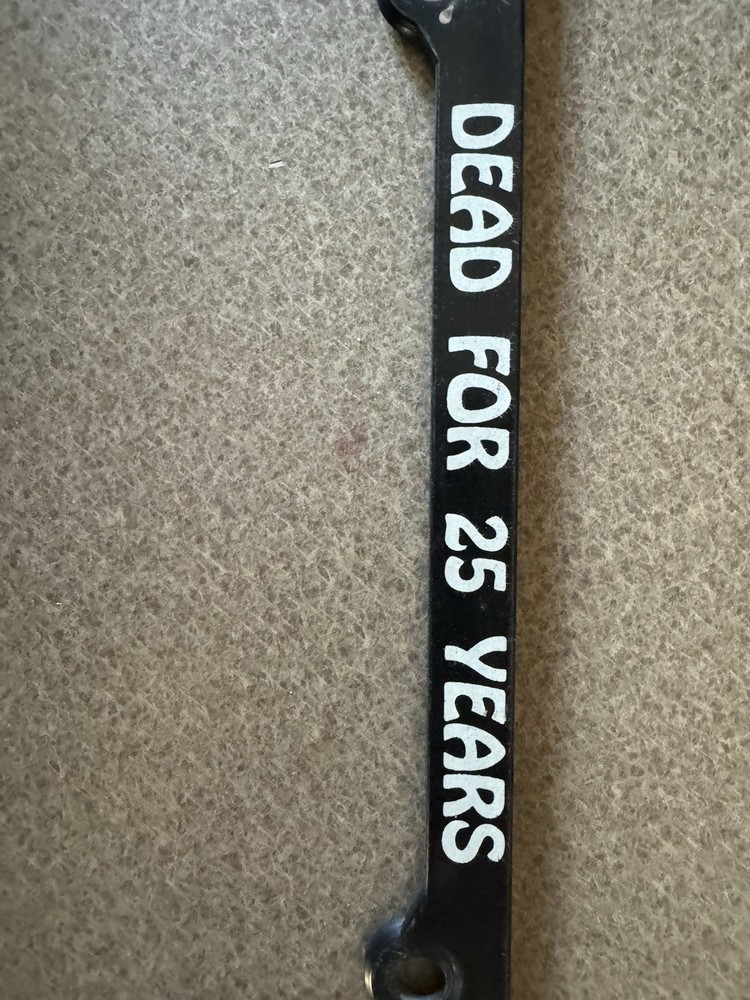 Grateful Dead license Plate Frame ‘Dead For 25 Years’