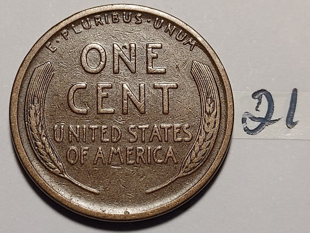 1919-S Lincoln Wheat Cent #21