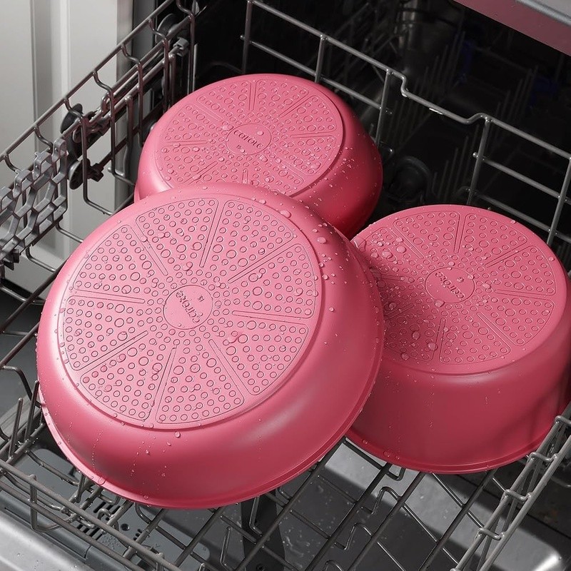 Nonstick Cookware Set Removable Handle Induction Compatible 18 Piece Set New