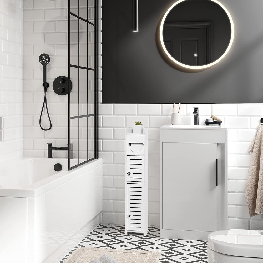 Efficient Small Bathroom Storage Cabinet - Quick Assembly & Stylish Design