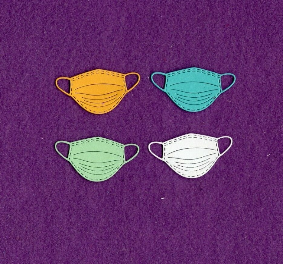 MASK # 4 die cuts scrapbook cards