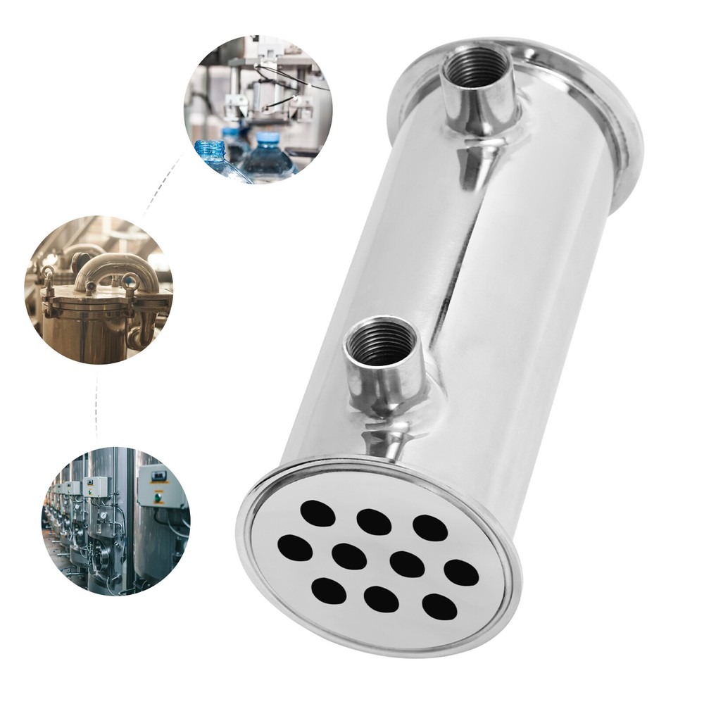 304 Stainless Steel 3" Tri Clamp Condenser with 10 Holes for Distillation