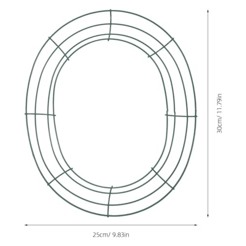 3 Pcs Easter Wire Wreath Frame: 12 Inch Easter Egg Metal Wreath Form for DIY