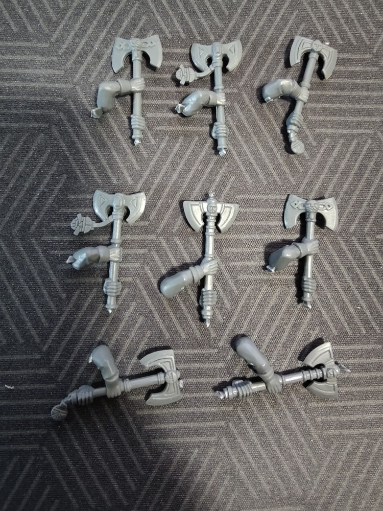 warhammer old world dwarf warrior two handed great axe bits