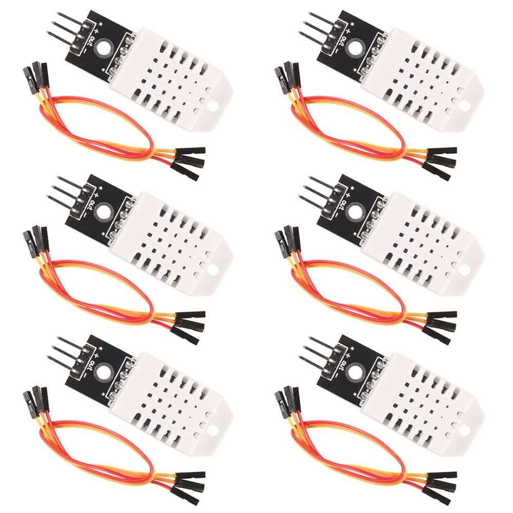 6pcs DHT22/AM2302 Digital Temperature and Humidity Sensor Module Temperature ...
