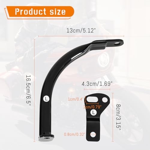 Motorcycle Front Frame—Fairing Support Bar—Windshield Lower Light Bracket