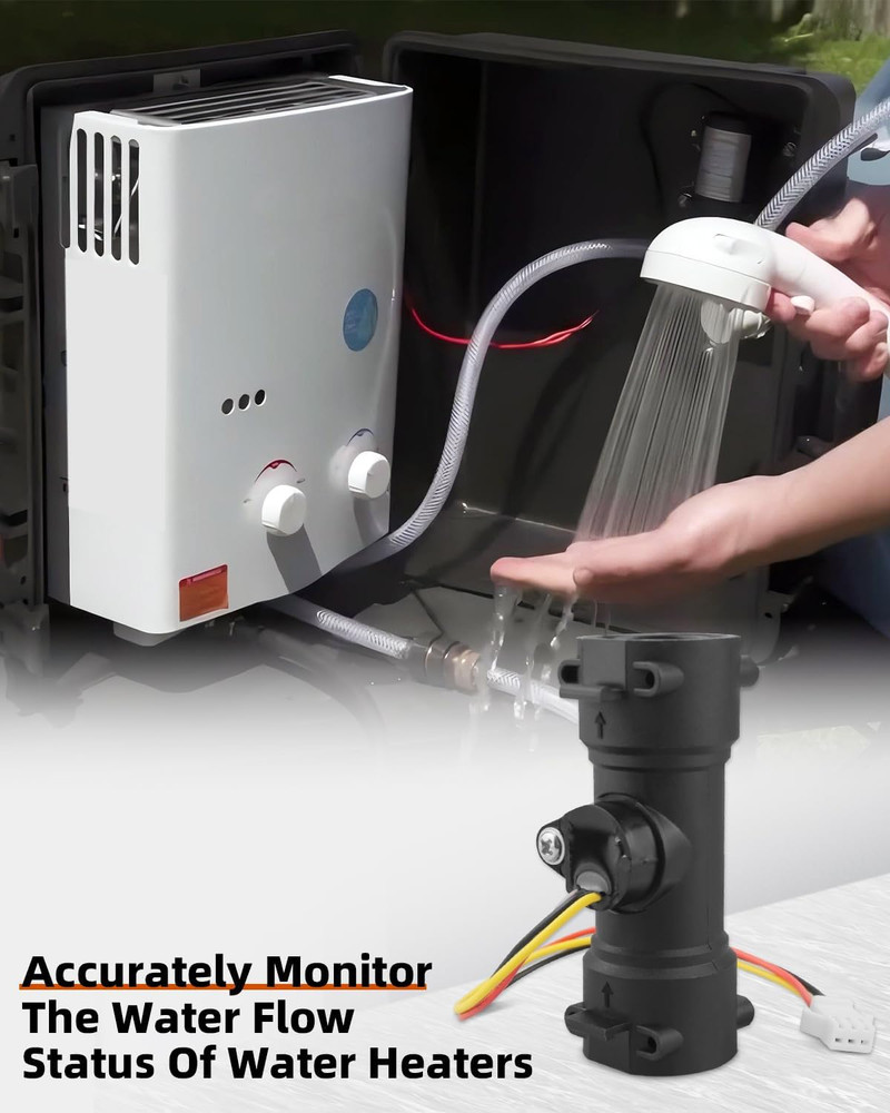 Water Flow Sensor Fit for FOGATTI CAMPLUX Ranein Recpro Girard Furrion RV Water