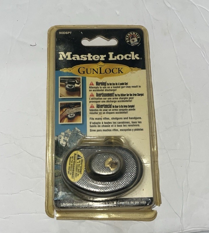 Master Lock Keyed Gun Trigger Lock 2 Keys Masterlock Gunlock - 90DSPT