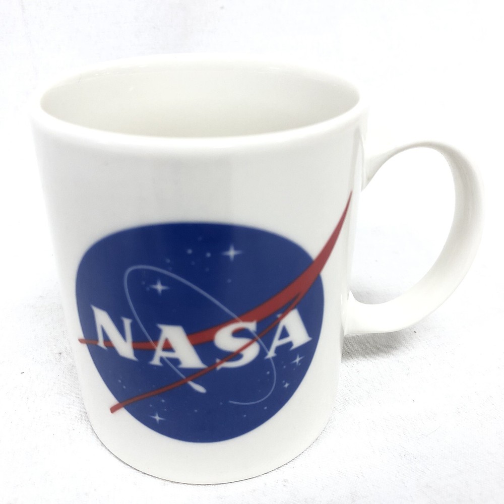 10 OZ NASA 2-Sided Logo White Coffee Mug 640445 New Space Shuttle Program