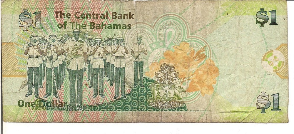 BAHAMAS, $1, #71, 2008