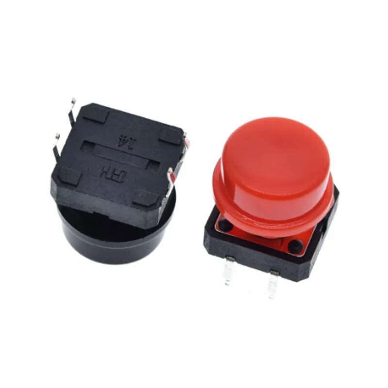 25pcs Tactile Push Button Switch Momentary Micro switch button + 25pcs Tact Caps