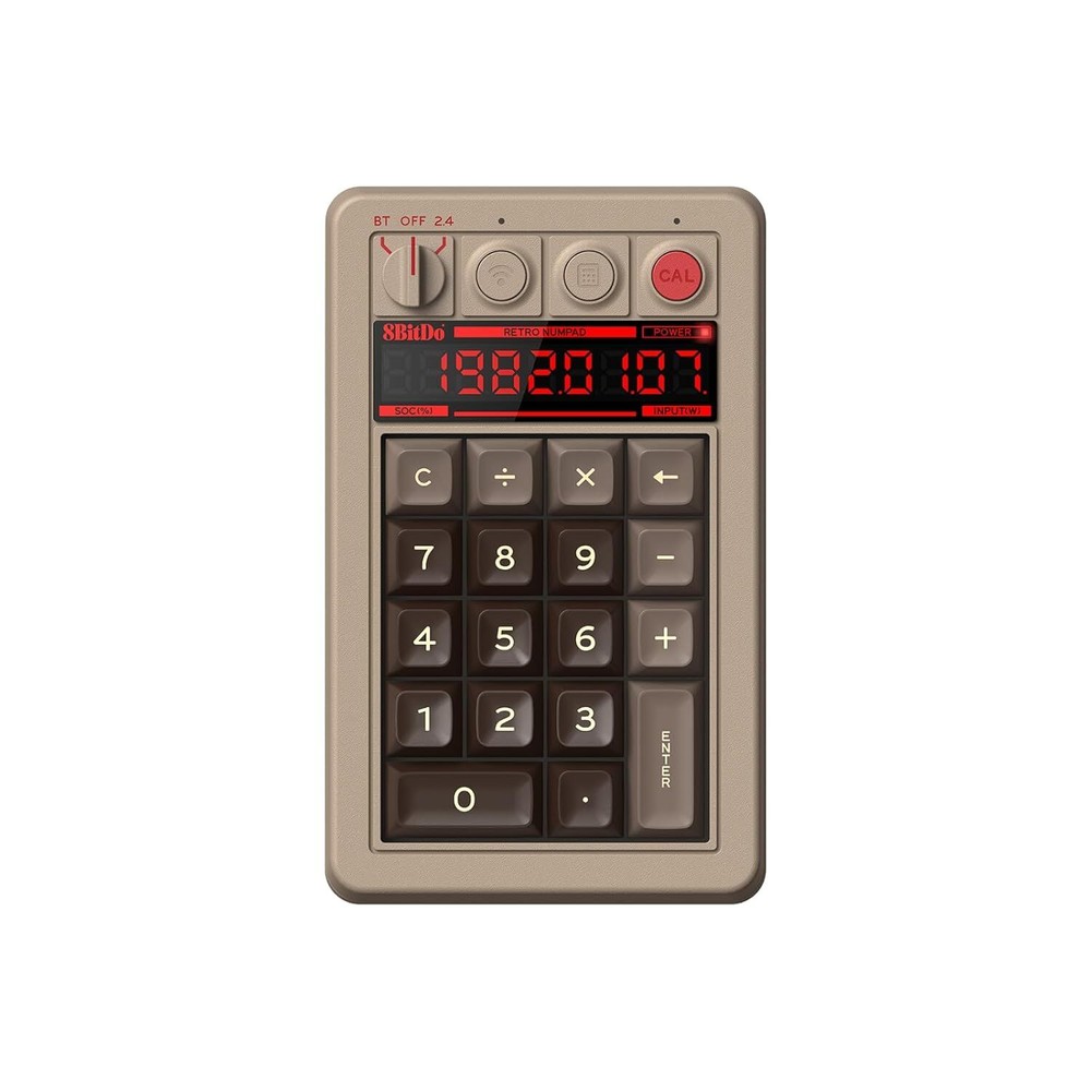 8BitDo Retro 18 Bluetooth Mechanical Numpad for Windows & Android - C64 Edition