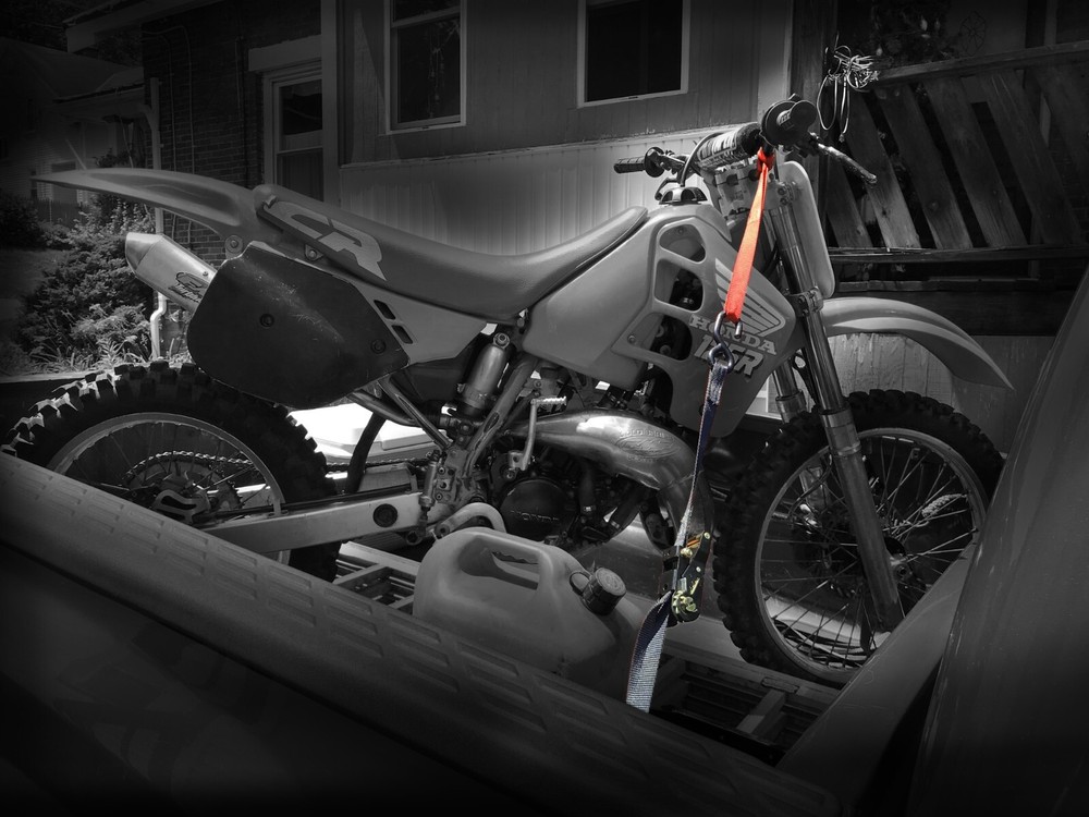 Orange Handlebar Tie Down Straps with Soft Loop for Motorcycle ATV - 10 Pack