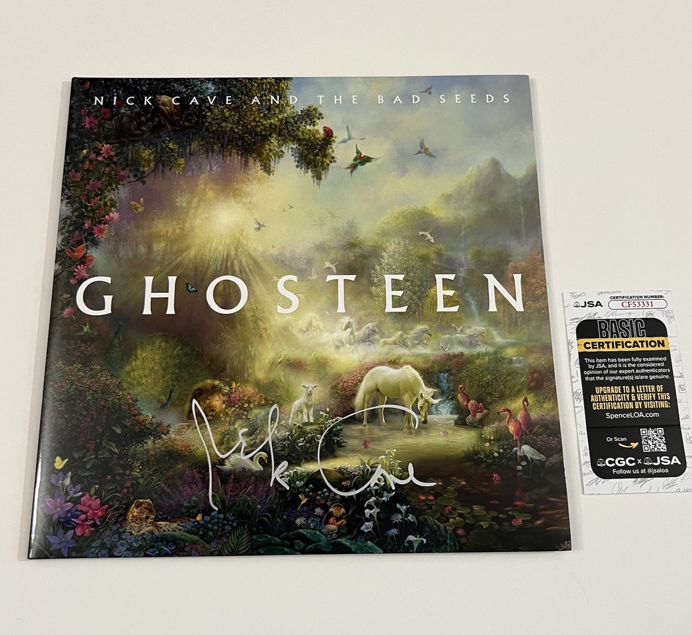 NICK CAVE SIGNED GHOSTEEN RECORD LP AUTOGRAPHED JSA COA