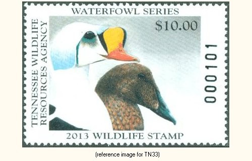 D2K Tennessee Duck Stamp 2013 $10.00