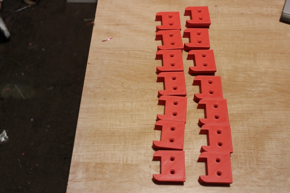14 Pack Milwaukee M18 Tool Holder - Wall Mount Bracket Hanger - Red - 14 Pack