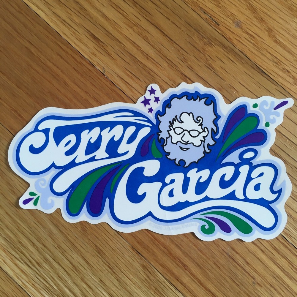 Jerry Garcia Sticker 6" JGB Grateful Dead Deadhead