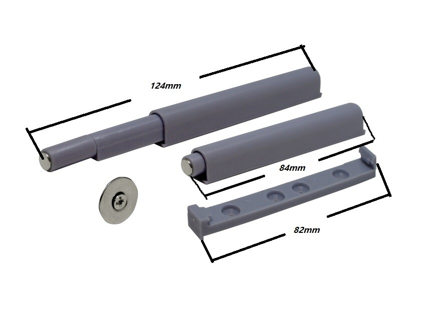 Magnetic Push to Open System Damper Buffer Catch Latch with tip,with Plate/10P