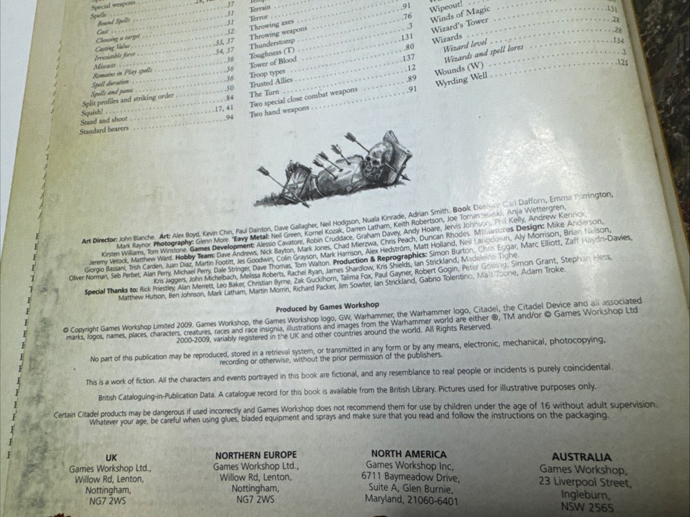 Warhammer Classic Mini Core 2009 Rule Book Paperback 8th Edition