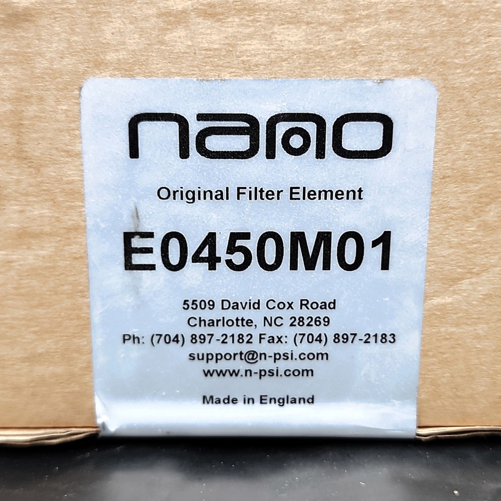 Nano E0450M01 Coalescing Filter Element Original Compressed Air Replacement