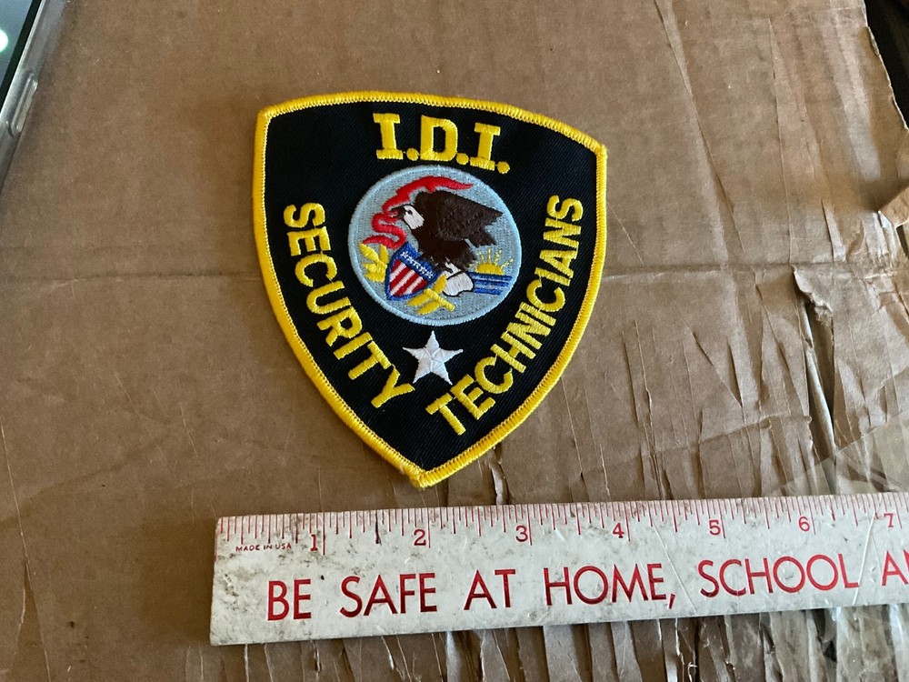 I.D.I. security Technicians Sew On Patch