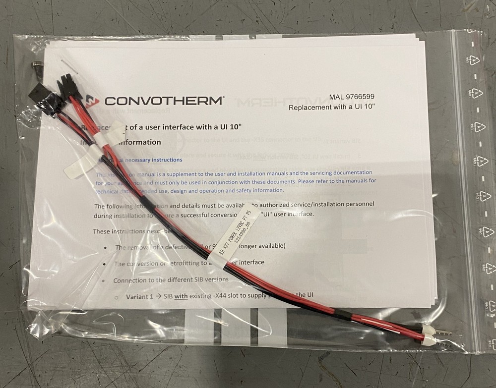 Convotherm Easytouch 10" User Interface Touch Screen 5066500